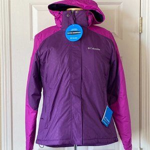 Columbia Gotcha Groovin Full Zip Hooded Water Resistant Windbreaker Jacket